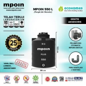 MPOIN WAVE Plus 550 L ( Tangki Standar ) - Anti Virus & Bakteri