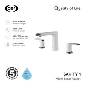 AER Kran Wastafel – Keran Air Panas Dingin Kuningan SAH TY 1