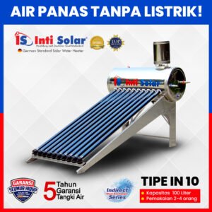 INTI SOLAR - 10 IN Solar Water Heater Stainless Steel
