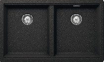 HAFELE - AMMERSEE Granite Kitchen Sink, 2 Bowls, 75 cm