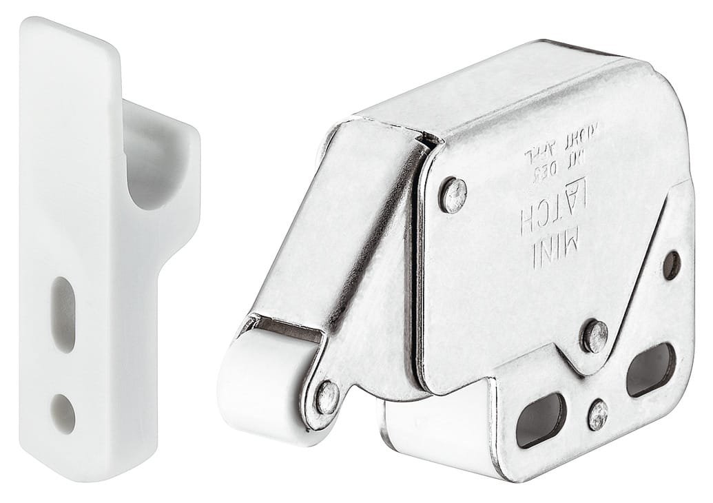 Hafele Spring Catch Mini Latch – White