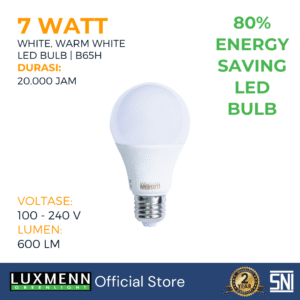 Luxmenn - LED Bulb Package - LUX-B65H/7W ( Paket Hemat 4 Pcs )
