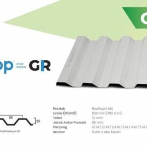 Atap uPVC Rooftop GR Single Wall