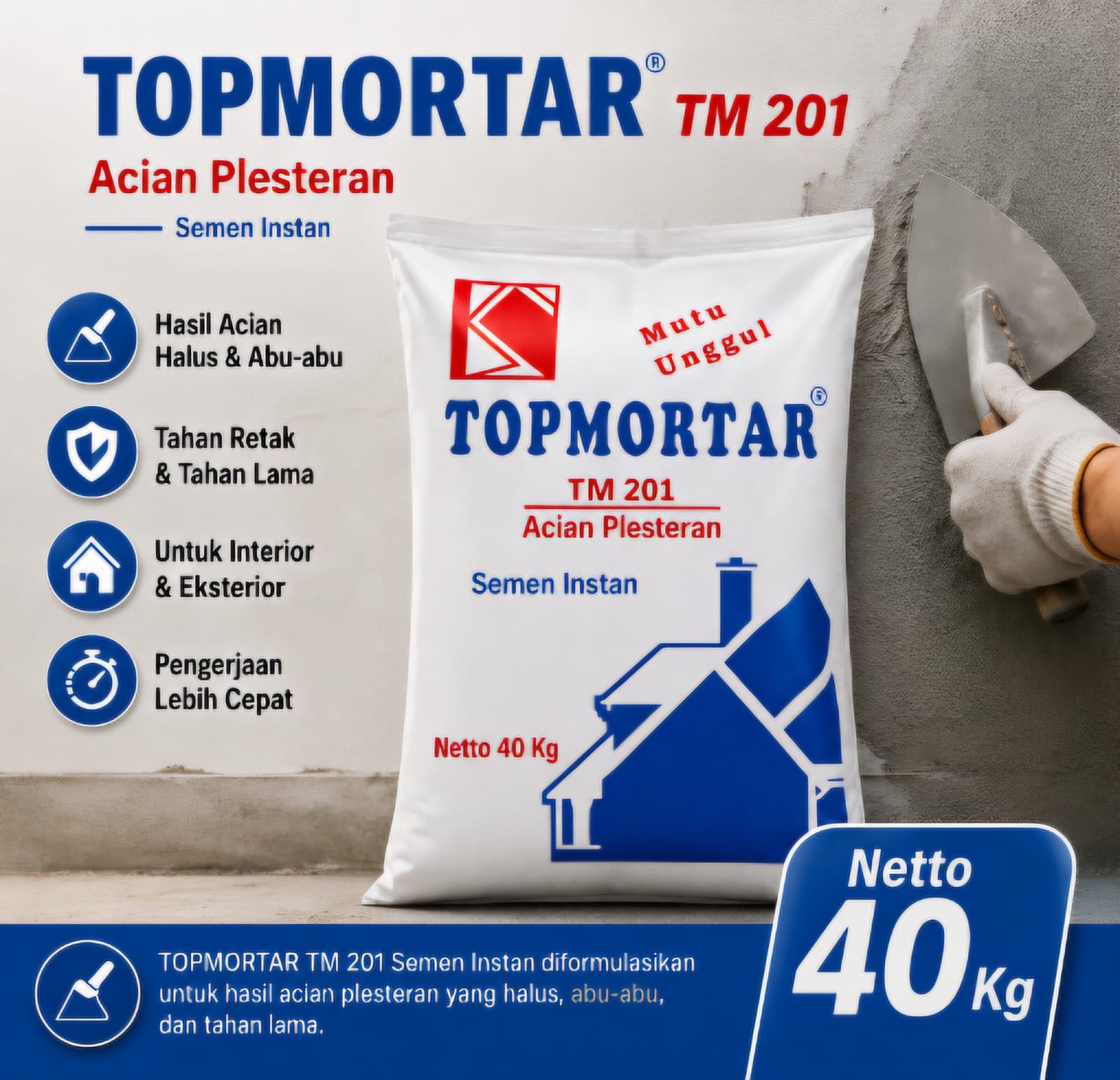 TOPMORTAR - Acian Plesteran