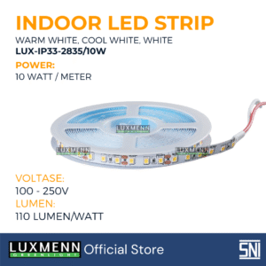 Luxmen - LED STRIP IP33 COB - LUX-IP33COB-Indoor/DC24V/10W - 10M/Roll