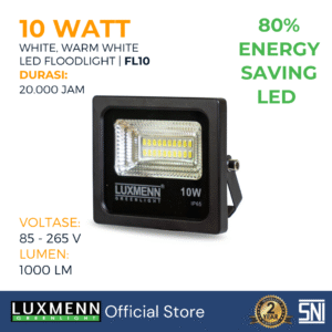 LUXMENN - LED Floodlight - LUX-FL10/10W - White / Warm White