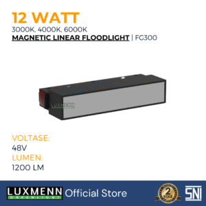 LUXMENN - LED Magnetic - LUX-FG300/12W - White / Warm White / Cool White