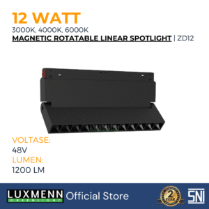 LUXMENN - LED Magnetic - LUX-ZD12/12W - White / Warm White / Cool White
