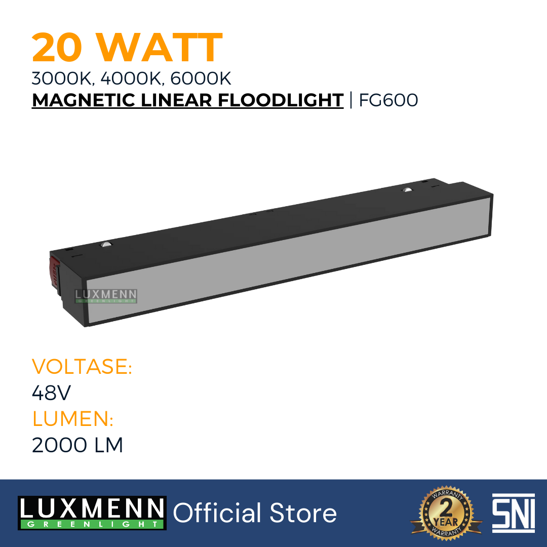 LUXMENN – LED Magnetic – LUX-FG600/20W – White / Warm White / Cool White
