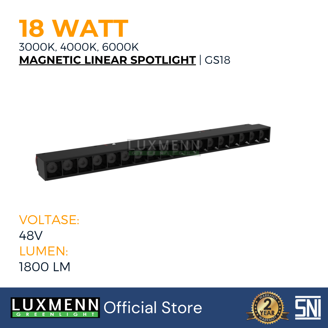 LUXMENN – LED Magnetic – LUX-GS18/18W – White / Warm White / Cool White