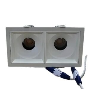 Luxmenn - LED SPOTLIGHT DOUBLEHEAD 100LM/W CRI>90 - LUX-DH01M/2x10W (BB&BW)