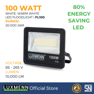 LUXMENN - LED Floodlight - LUX-FL100/100W - White / Warm White