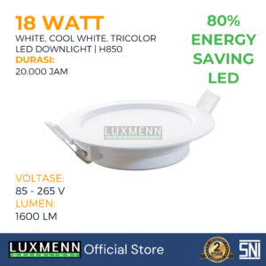 Luxmenn - LED Lampu Inbow Downlight -LUX-H850/18W - White - Warm White
