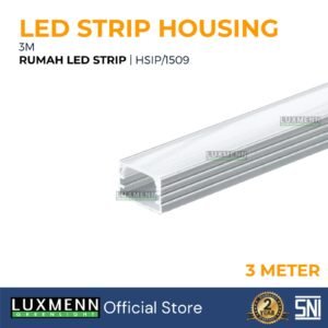 LUXMENN - LED Strip Alumunium Housing - LUX-HSIP/2015/3M 20x15mm - Silver