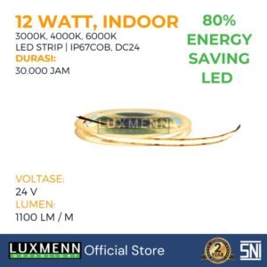 Luxmen - LED STRIP IP67 COB - LUX-IP67COB/DC24V/12W - 10M/Roll