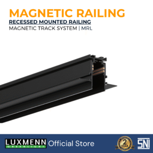 LUXMENN - LED Magnetic Accessories Railing Inbow - LUX-MRL1/1M (INBOW) - Black