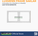 LUXMENN - Frame For Switch And Socket - LUX-T3 PLT/2 - Black, Brown, Gold,  Grey
