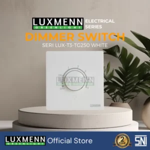 LUXMENN - T3 PC-Series Dimmer Switch - LUX-T3-TG250 - White
