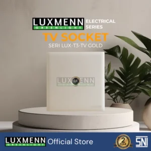 LUXMENN - T3 PC-Series Antenna TV Socket - LUX-T3-TV - White