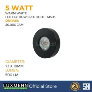Luxmenn - LED SPOTLIGHT OUTBOW - LUX-M503/5W (BB&BW)
