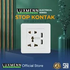 LUXMENN – Universal Socket – LUX-KIB2US – White