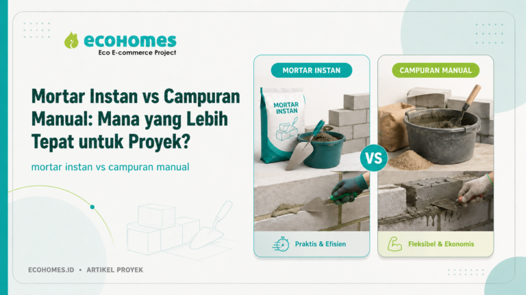 Mortar Instan vs Campuran Manual: Mana yang Lebih Tepat untuk Proyek?