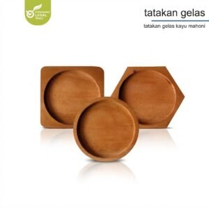 NATURA Wooden Cutlery - Tatakan Gelas Aleta / Clarita / Hexa