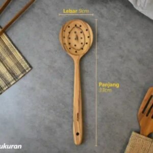 NATURA Wooden Cutlery - Saringan Kayu Jati Siera