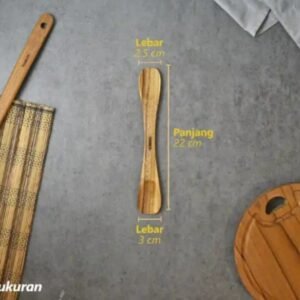 NATURA Wooden Cutlery - Sendok Pengaduk Sanela 22 cm