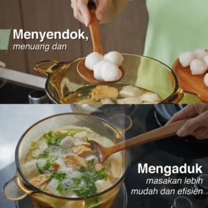 NATURA Wooden Cutlery - Sendok Sup Godiva
