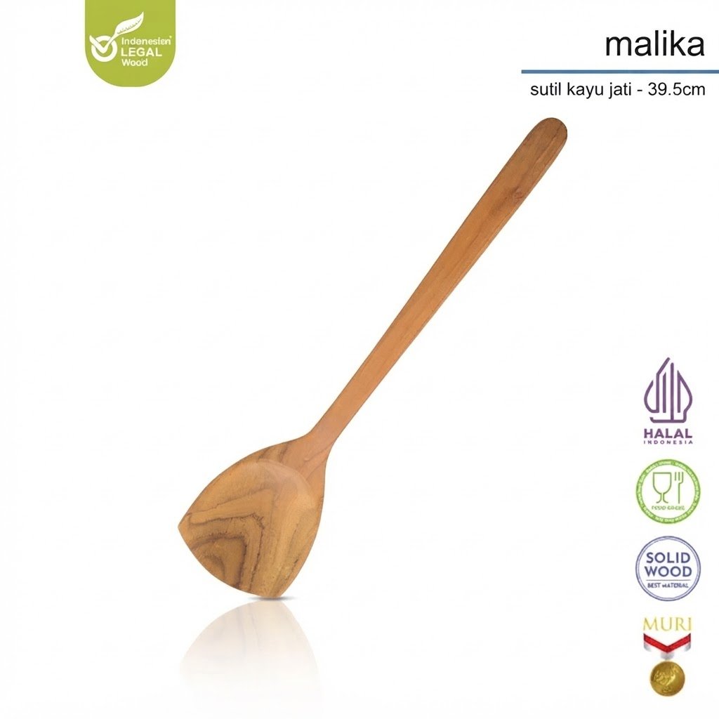 NATURA Wooden Cutlery - Sutil Panjang Malika 39.5 cm