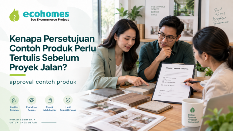 Kenapa Persetujuan Contoh Produk Perlu Tertulis Sebelum Proyek Jalan?
